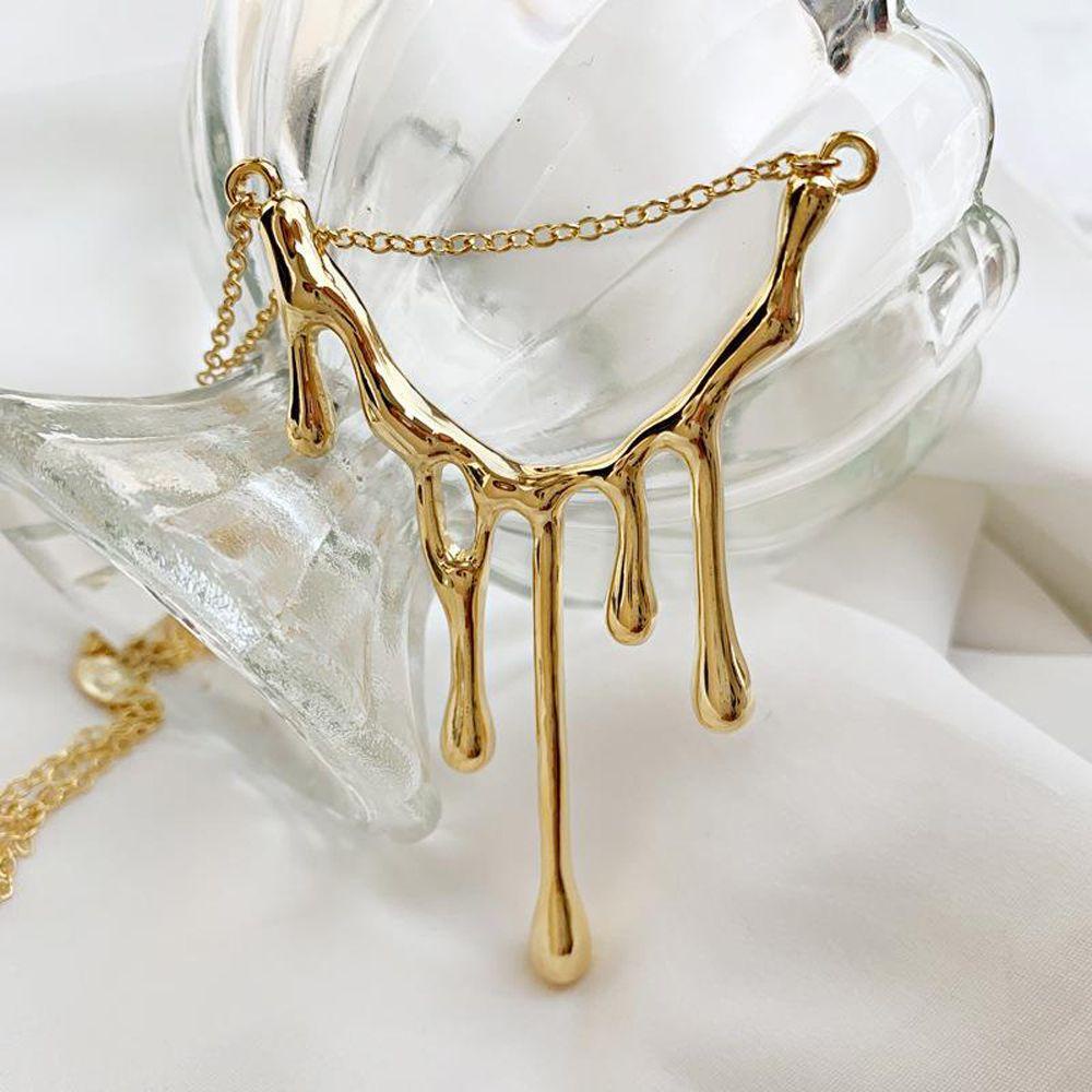 VANES1 Vòng cổ Hợp Kim Thiết Kế Hình Học Sáng Tạo Thời Trang Đường Phố Cho Nữ