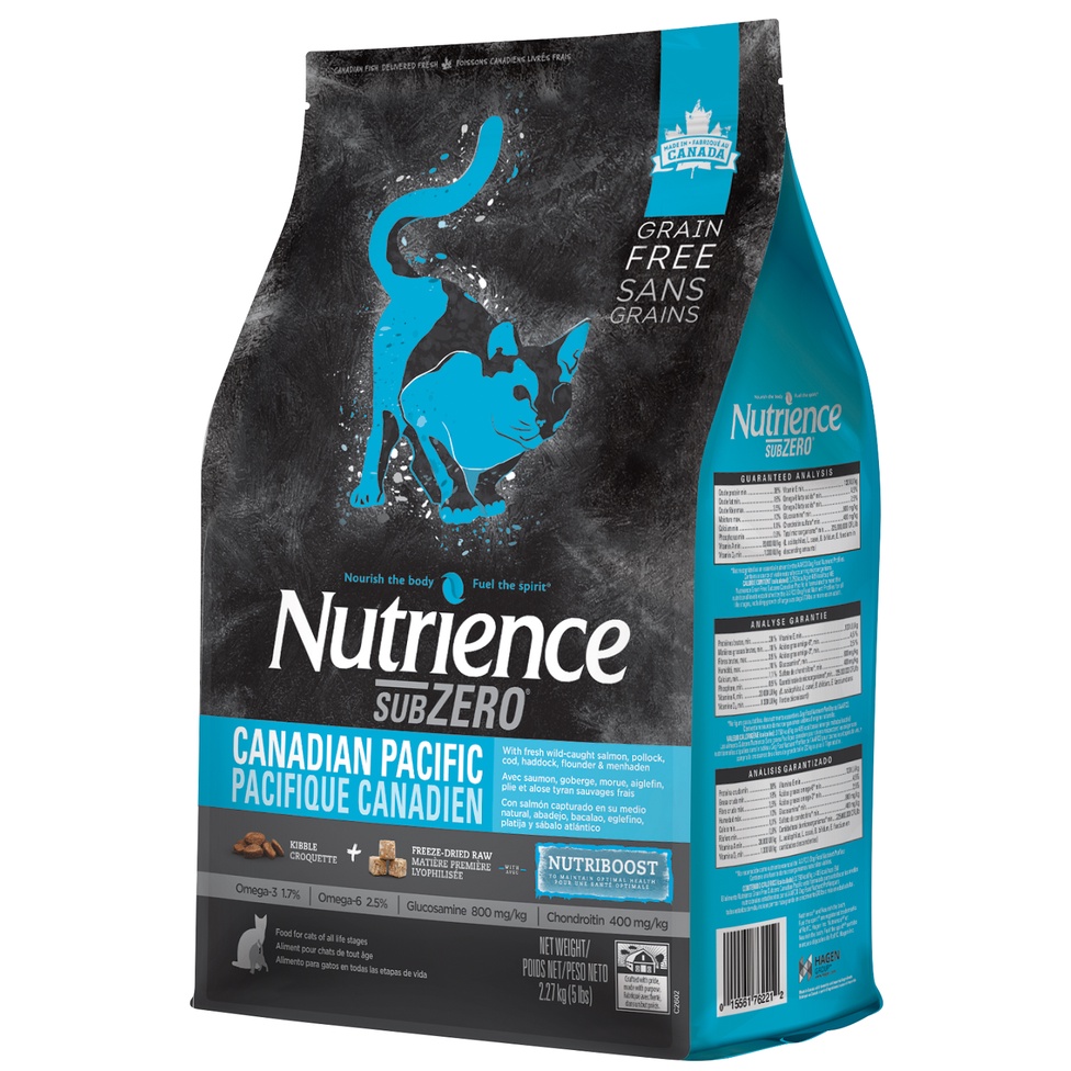 [DINH DƯỠNG CAO] BAO 500G HẠT CHO MÈO NUTRIENCE SUBZERO CAT VỊ CÁ BIỂN - HẠT CHO MÈO CAO CẤP