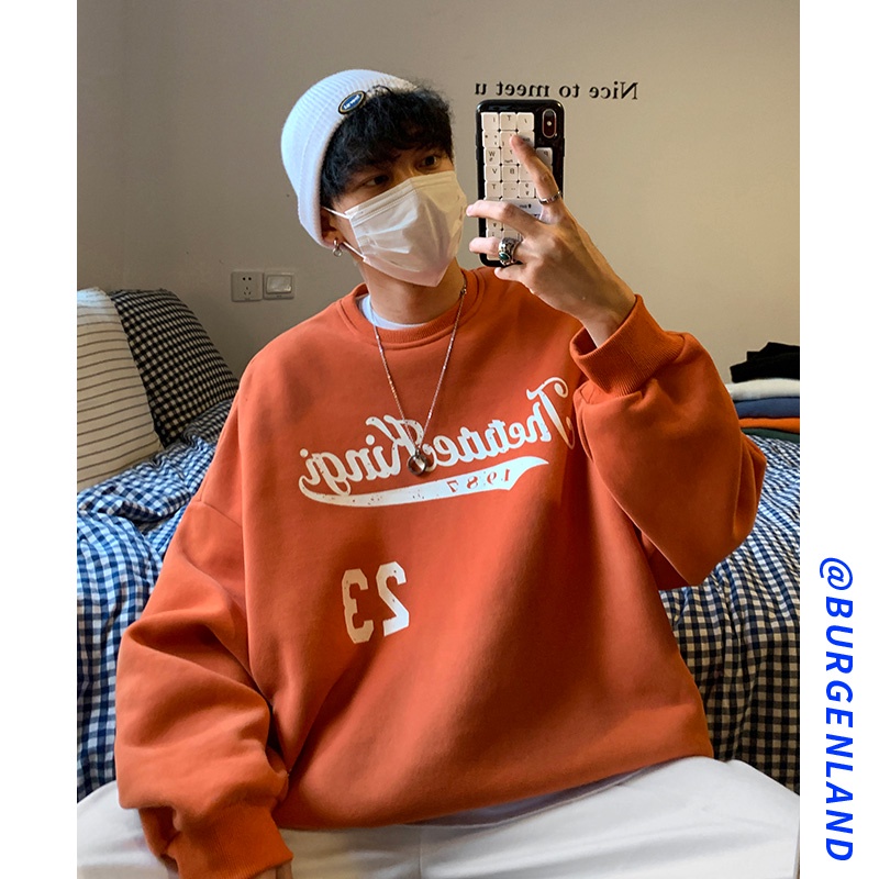 Áo Khoác Áo Sweater Mỏng Tay Dài Cổ Tròn In Họa Tiết Thời Trang Cho Nam Và Nữ Size M-3Xl