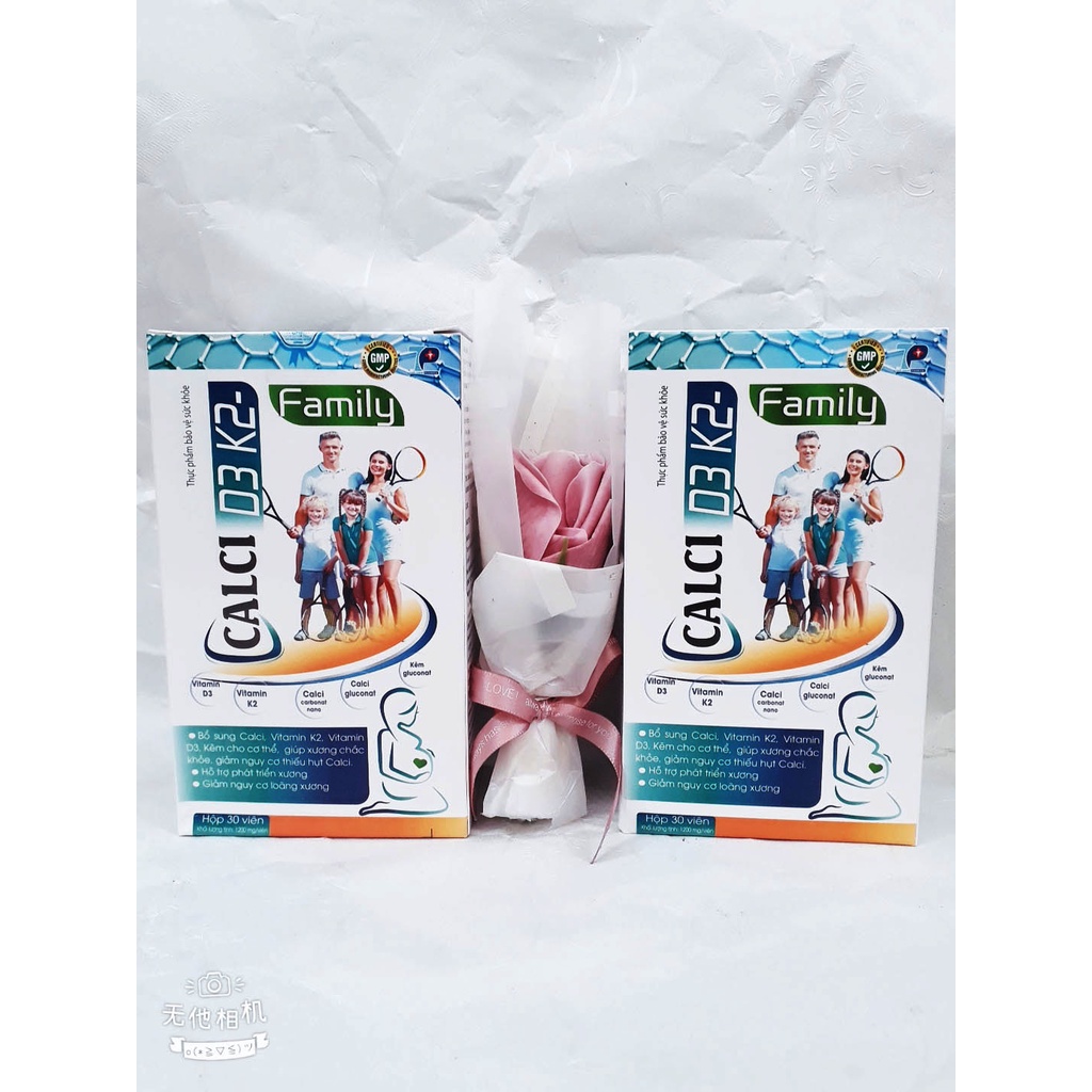 Viên uống CALCI D3 K2, giúp xương và răng chắc khỏe, bổ sung Calci cho phụ nữ mang thai, người già bị loãng xương
