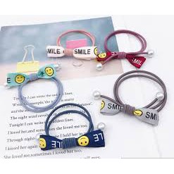 Sỉ 10 buộc tóc ruy băng nơ hình chữ love dây ngắn  27k