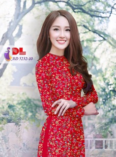 Vải áo dài hoa nhí