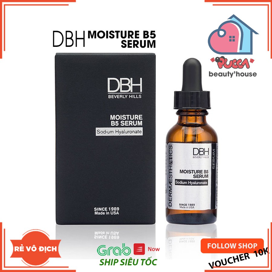 Tinh chất serum DBH MOISTURE B5 SERUM SODIUM HYALURONATE cấp ẩm phục hồi da 29ML (Chính Hãng)