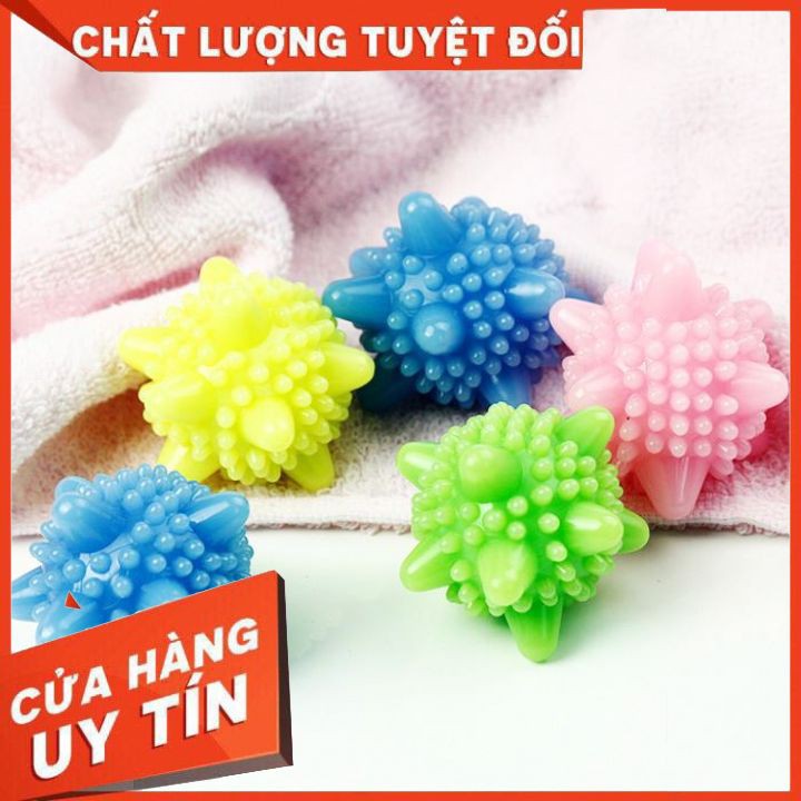 BÓNG GIẶT QUẦN ÁO CÓ GAI 🎁Sale 50%🎁 Quả Cầu Gai Giặt Đồ Không Cần Là Thông Minh