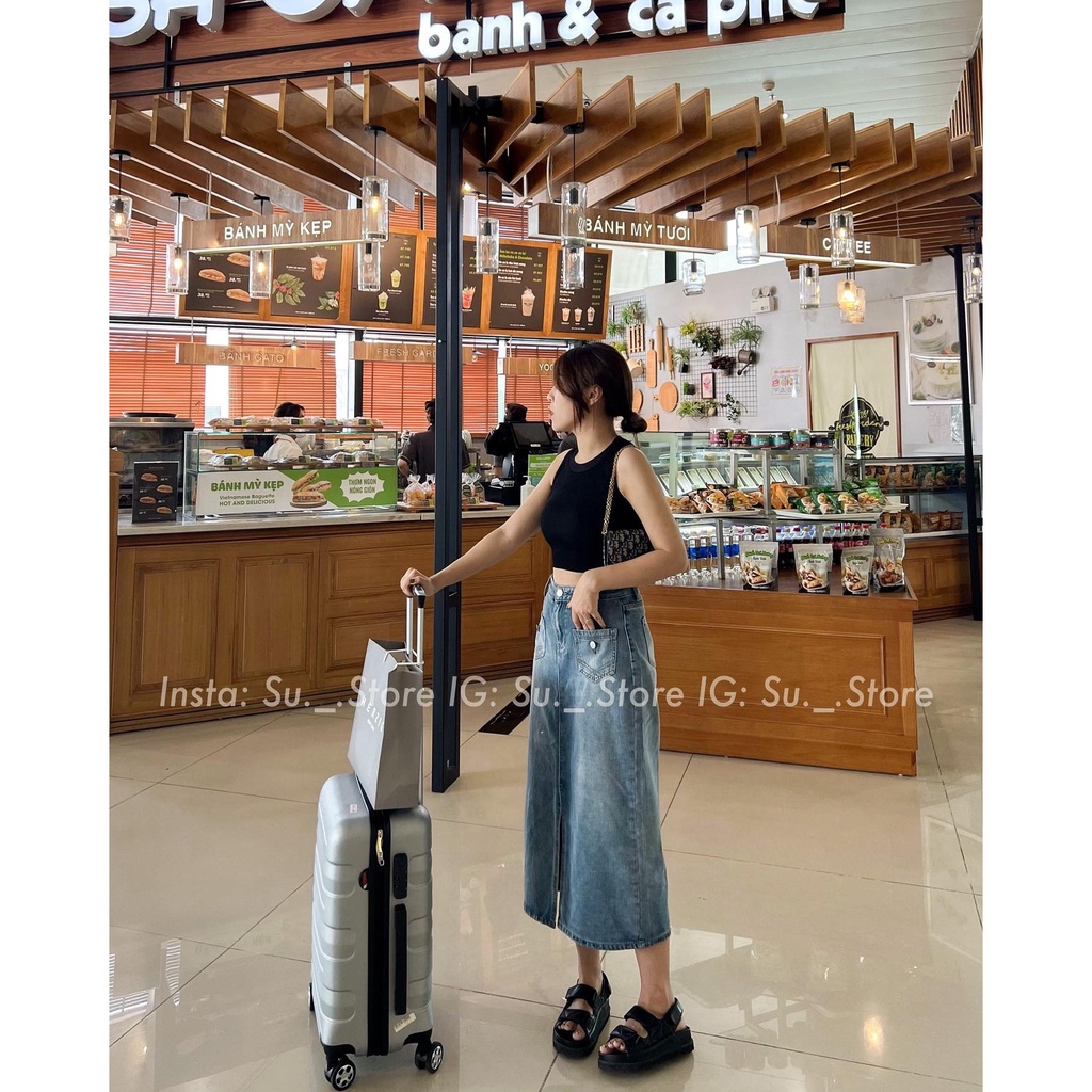 Áo croptop sát vai len tăm A2349 SUSTORE