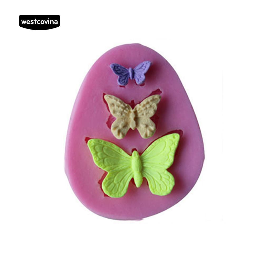 Khuôn Silicone Làm Bánh Đa Năng Tiện Lợi Hình Bướm Xinh Xắn