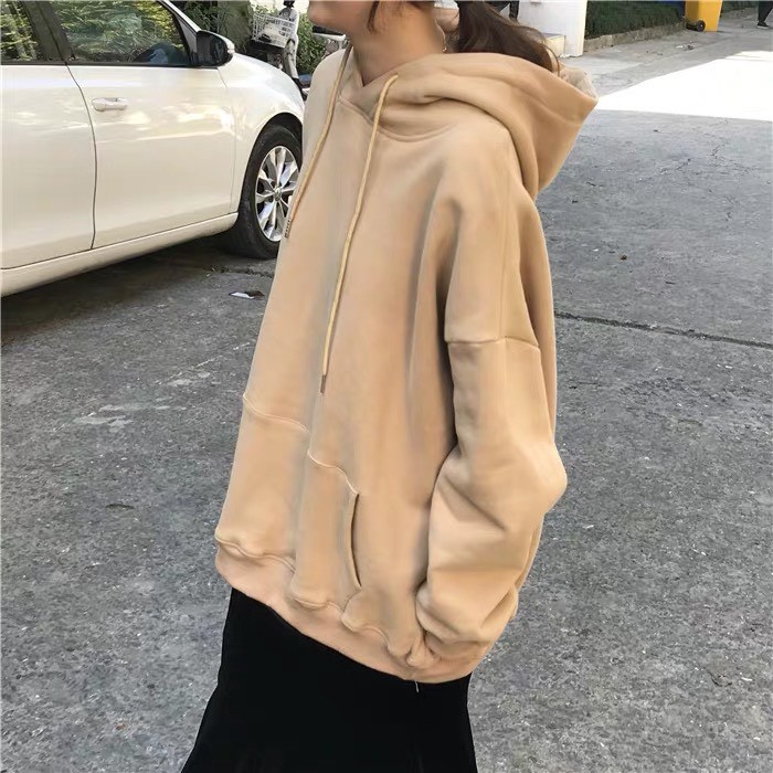 Áo nỉ Hoodie nữ form rộng trơn Ulzzang cá tính (ORDER)- Nhiều màu | BigBuy360 - bigbuy360.vn