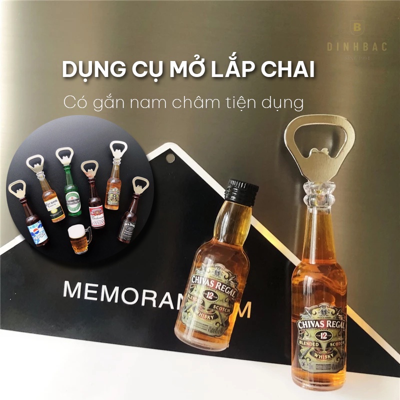 Mở lắp chai hình chai bia có nam châm treo tiện lợi ĐÌnh Bắc Store