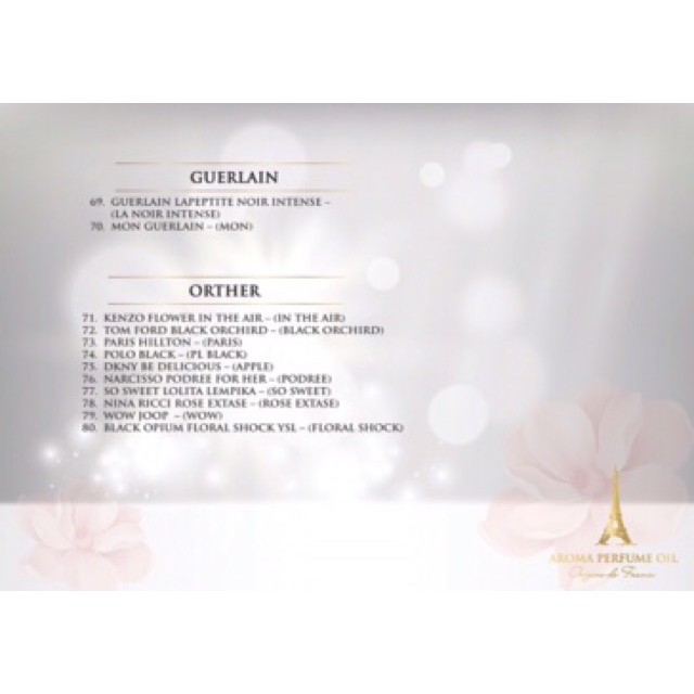 Tinh dầu nước hoa Pháp Aroma, dạng lăn mini 10ml, dành cho các bạn nữ đi học, đi làm và cả đi chơi | BigBuy360 - bigbuy360.vn