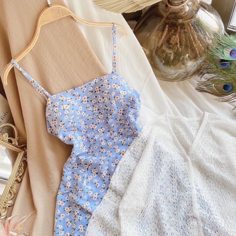 VIP SET ĐẦM HOA NHÍ 2 DÂY ĐI BIỂN,ÁO KHOÁC LEN MỎNG 👉HÀNG CHUẨN ĐẸP LOẠI 1👈ĐẦM ĐI BIỂN MÙA HÈ,DẠO PHỐ SIÊU XINH