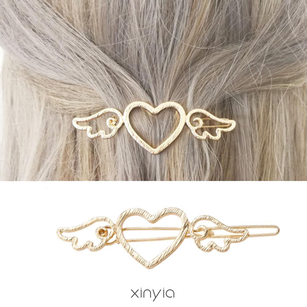 Kẹp Tóc Hình Cánh Thiên Thần Và Trái Tim