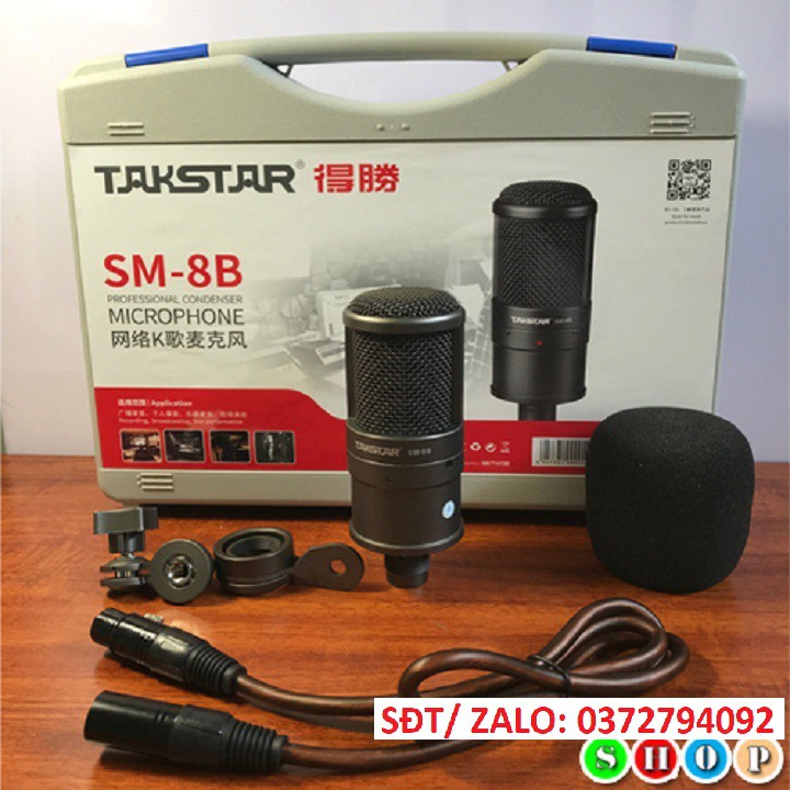 COMBO Taktar SM8B + Icon Upod Pro Chân, Màng, dây MA2, tặng tai nghe nhét tai