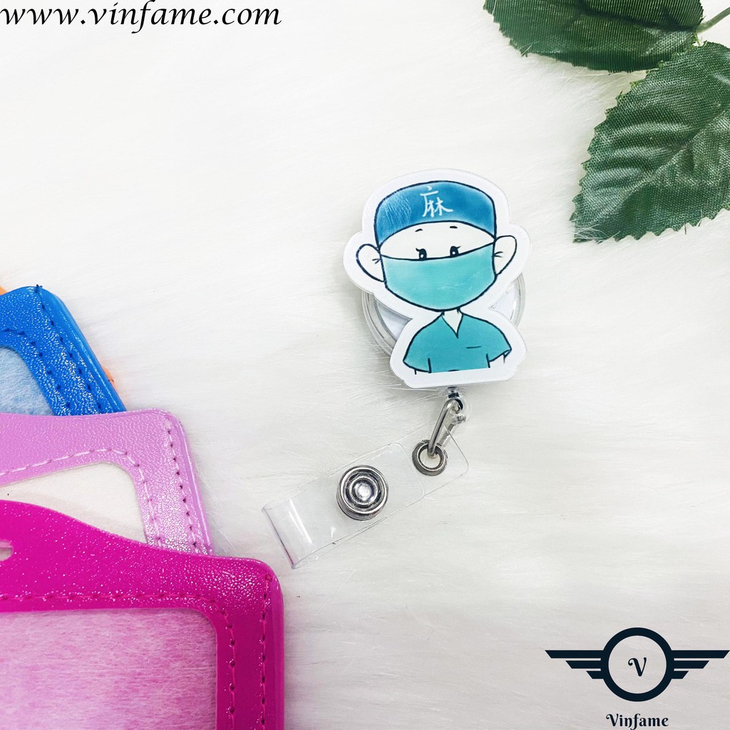 YoYo Bảng tên bác sĩ - Kẹp thẻ đeo bảng tên Bác sĩ, Điều Dưỡng, Dược sỹ