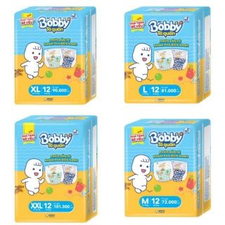 SET 60 MIẾNG TÃ QUẦN BOBBY ĐỦ SIZE M/L/XL/XXL