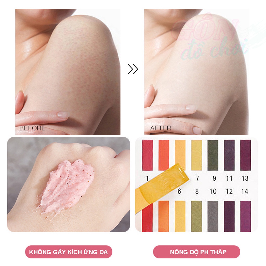 Tẩy tế bào chết body HEYXI muối tắm hương trái cây sạch da dưỡng ẩm 350g mỹ phẩm nội địa trung chính hãng Gôn đồ chơi