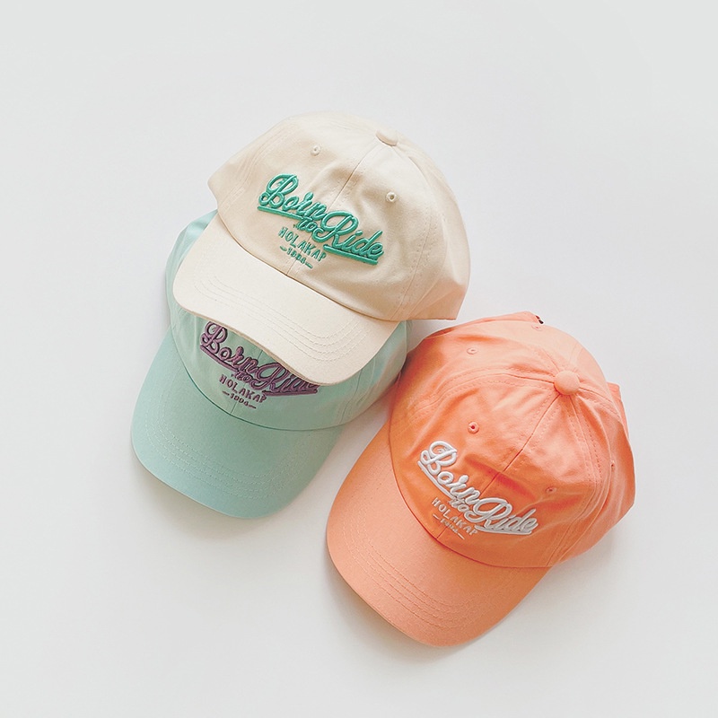 Mũ Lưỡi Trai Chống Nắng Thêu Chữ Màu Sắc Kẹo Ngọt Thời Trang Mùa Hè Cho Bé