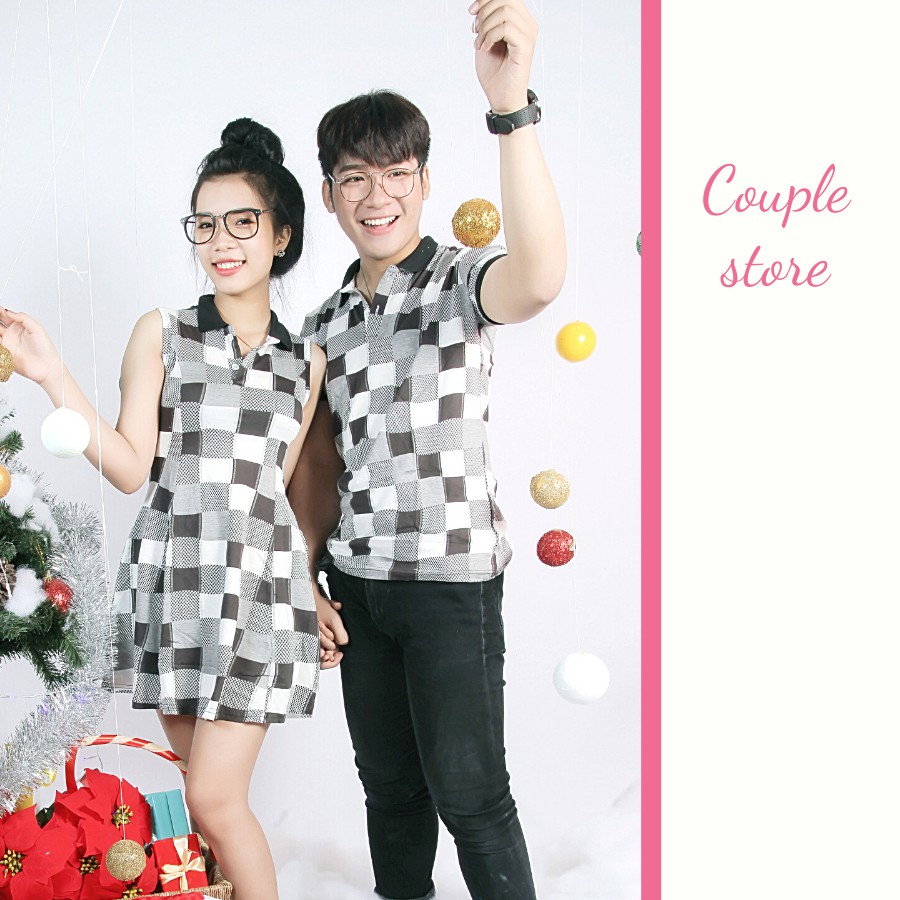 Áo đôi nam nữ 🎀ĐANG KHUYẾN MÃI 🎀 Set ĐỒ CẶP NAM NỮ - ÁO VÁY ĐÔI NAM NỮ, style korea dành cho các cặp đôi du lịch mùa hè