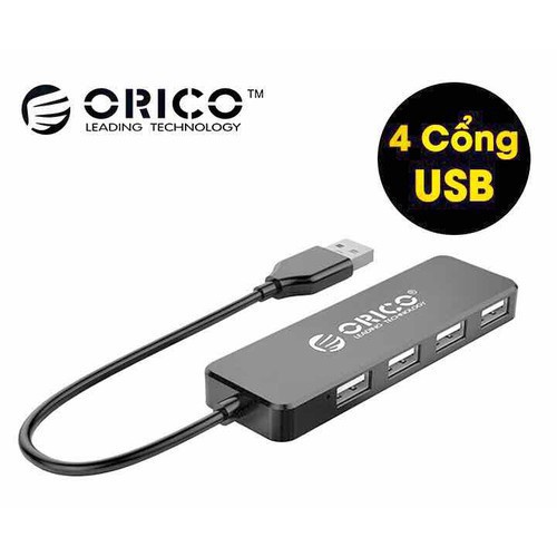 ┅▽✙Bộ chia USB HUB Orico FL01-BK 4 cổng 2.0