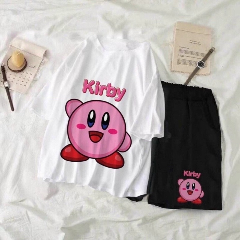 Sét Áo Thun Thỏ Kawaii + Quần Short 🌸Chất cotton form thụng tay lỡ Unisex 🌸Form <55kg🌸 Bộ mặc nhà ngủ mùa hè nam nữ | BigBuy360 - bigbuy360.vn