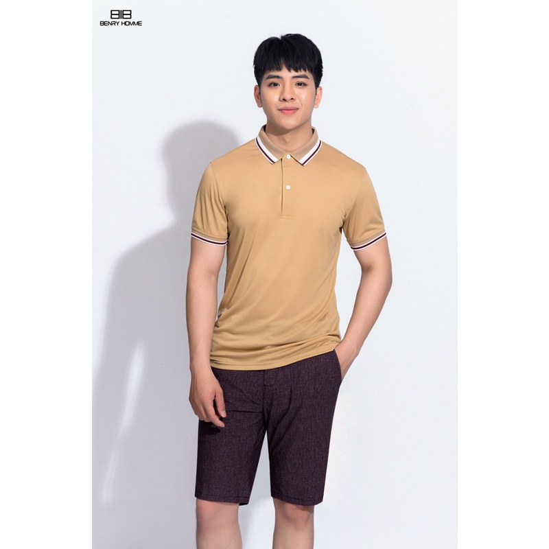 Áo Polo nam cổ bẻ Benry Homme, Dáng áo rất đẹp, sang trọng - thanh lịch mã áo 2819