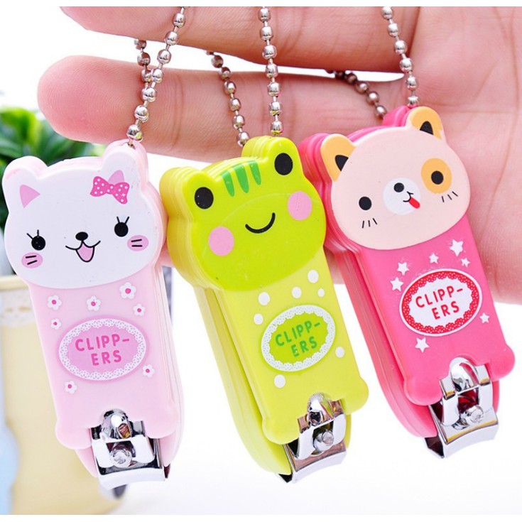 Set 2 bấm móng tay mini móc khóa hình thú (BMT01)