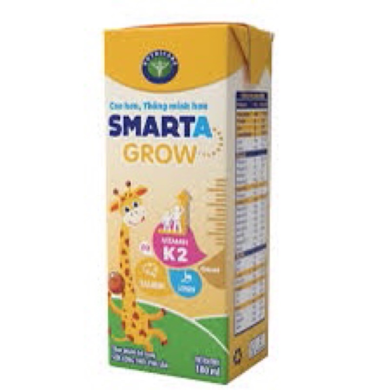 Thùng sữa nước pha sẵn Smarta grow 180ml x 48hộp