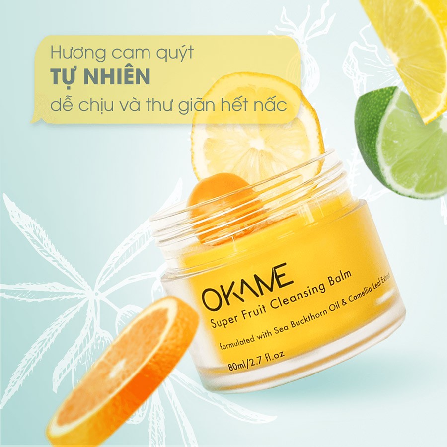 [Authenic] Sáp Tẩy Trang Okame Super Fruit Cleansing Blam 80ml | BigBuy360 - bigbuy360.vn