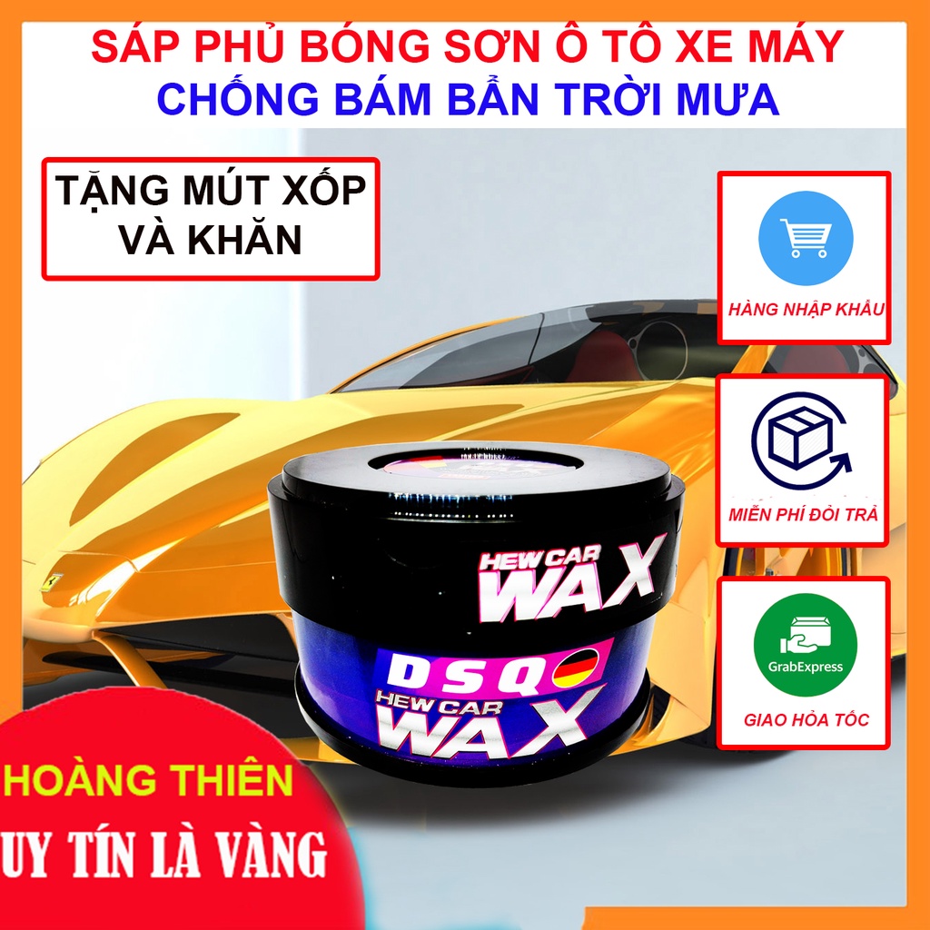 [ Loại Xịn ] Sáp Phủ Bóng Sơn Xe - Đánh bóng ô tô - Phủ bóng xe Tạo Hiệu Ứng Khúc Xạ, Sơn Sáng Bóng DAKI