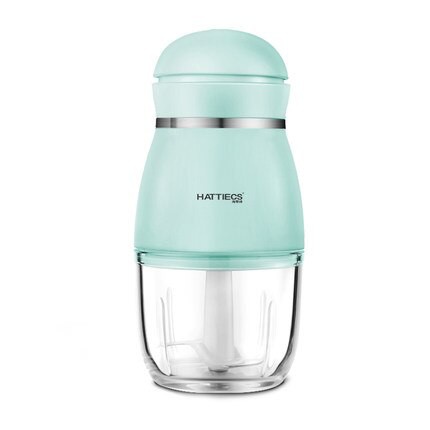 [CÓ SẴN] Máy xay đa năng HATTIECS 300ml - 6 lưỡi dao, máy xay tỏi ớt, máy xay đồ ăn dặm cho bé an toàn tiện lợi