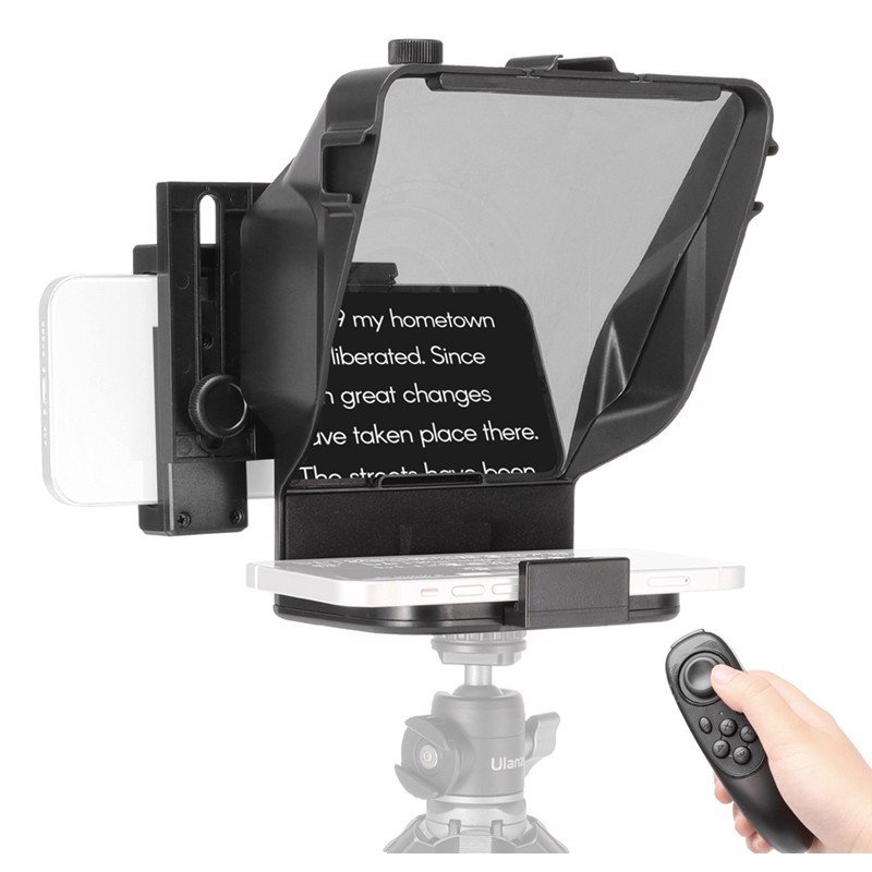 Máy Nhắc Chữ Mini Cho Vlogger, Nhà Báo, Người Thuyết Trình, Dùng Cho Smartphone, Tablet | Ulanzi Teleprompter PT-16