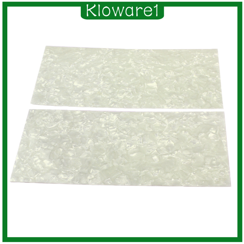 [KLOWARE1]2pcs Celluloid Purfling Sheet Head Veneer Shell White Guitar DIY Accessory