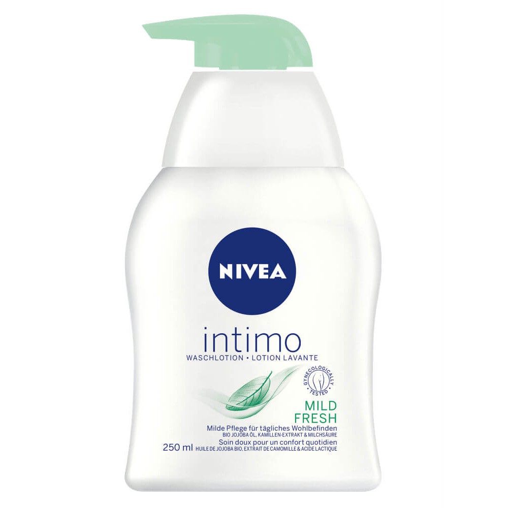 Dung Dịch Vệ Sinh Phụ Nữ Nivea Intimo Waschlotion Sensitive, 250 ml- Hàng chuẩn của CHLB Đức