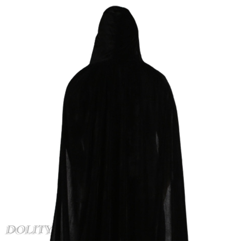 Áo choàng nhung dáng dài có mũ trùm dùng hóa trang halloween | BigBuy360 - bigbuy360.vn