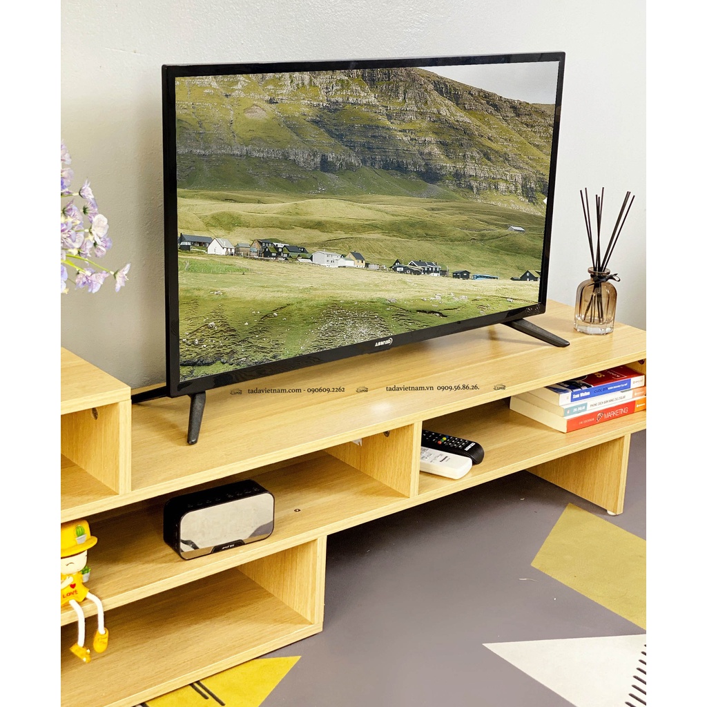 Kệ tivi để sàn phòng khách đơn giản phong cách Châu Âu gỗ MDF chống ẩm TADA- ZPDS3
