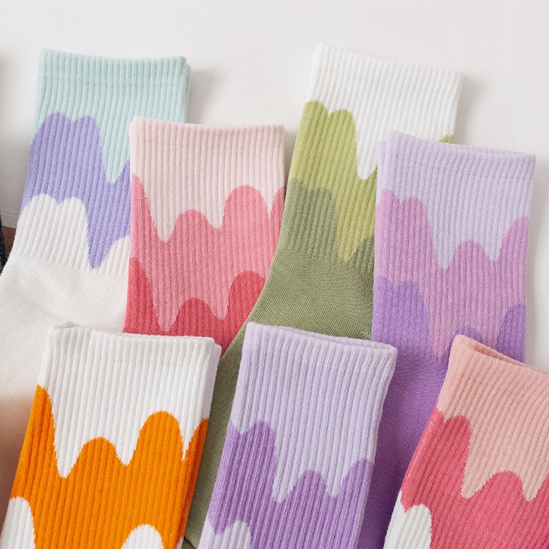 Take Talk Set 2 đôi vớ phối nhiều màu sắc tùy chọn thời trang dành cho nữ