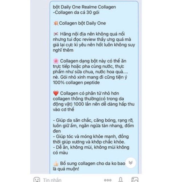 Collagen bột Daily One -Collagen da cá 30 gói