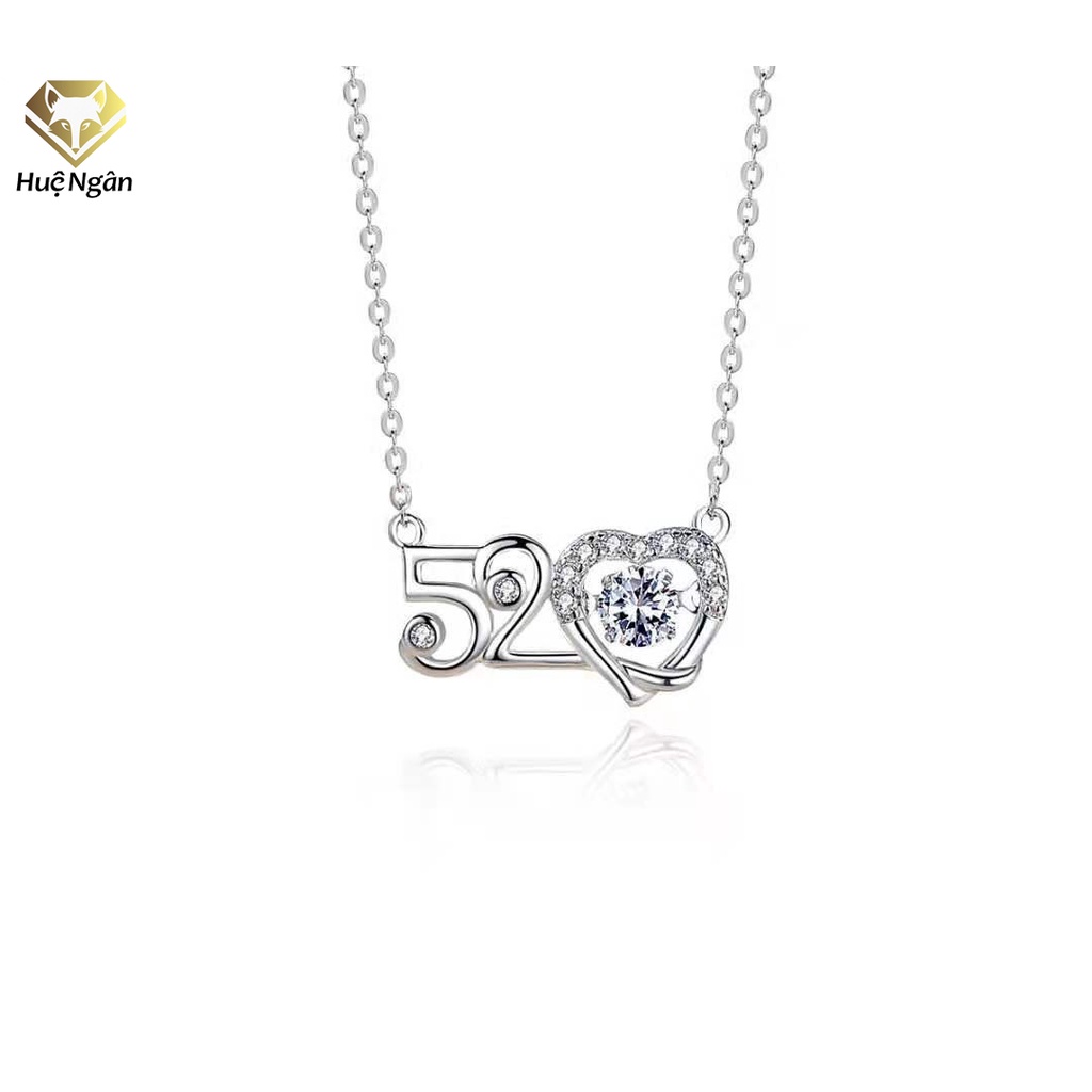 Dây chuyền bạc 925 Huệ Ngân- Anh yêu em(520) PP1848