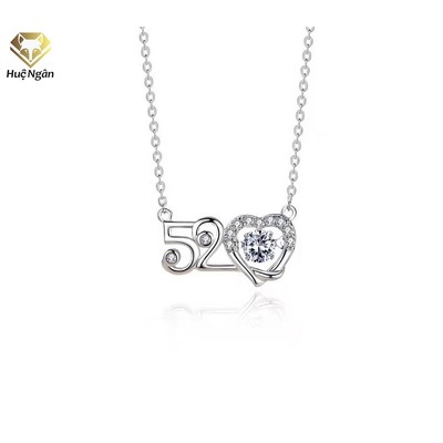 Dây chuyền bạc 925 Huệ Ngân- Anh yêu em(520) PP1848