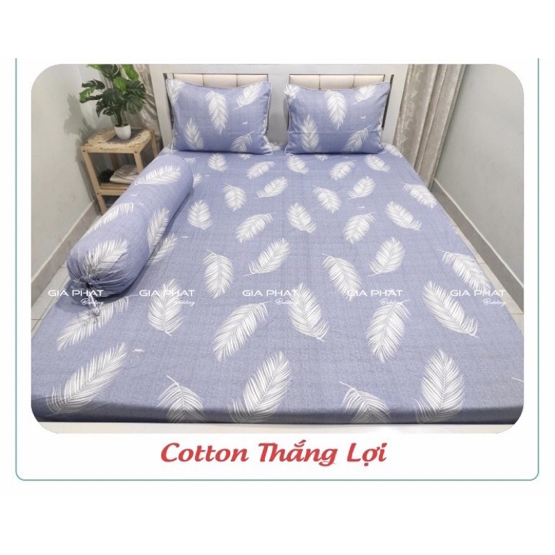 Drap Thắng Lợi (Nệm cao 13-23cm) in logo chính hãng, ga trãi giường cotton 100%