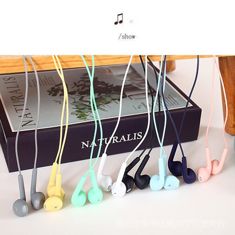 Tai Nghe Nhét Tai Jack 3.5 Âm Thanh Siêu Trầm Có Nút Điều Khiển Tiện Dụng