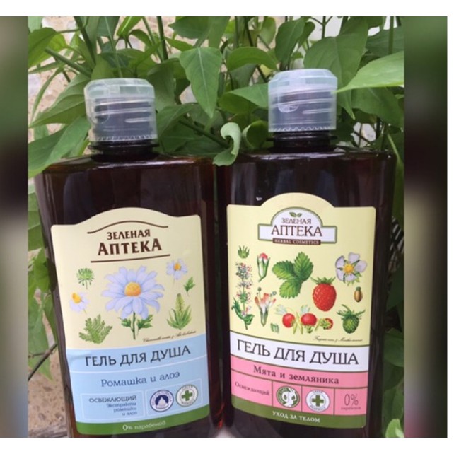 Sữa Tắm Toàn Thân Apteka Green Pharmacy Thiên Nhiên 400ml