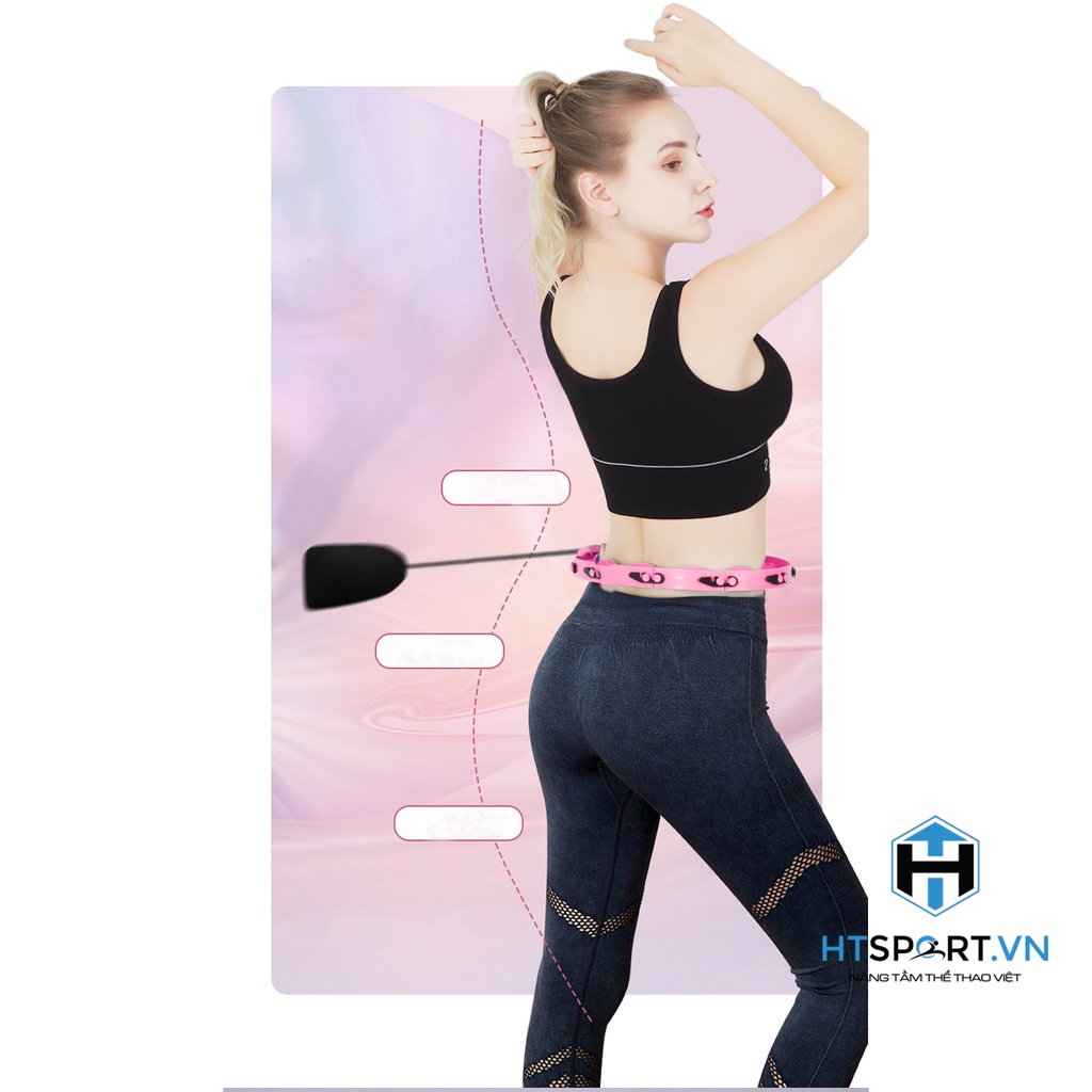 Vòng Lắc Eo, Vòng Lắc Hula Hood Massage Làm Giảm Mỡ Bụng, Eo Hông Thon Gọn, Hàng Cao Cấp Có Thể Tháo Lắp Tiện Lợi