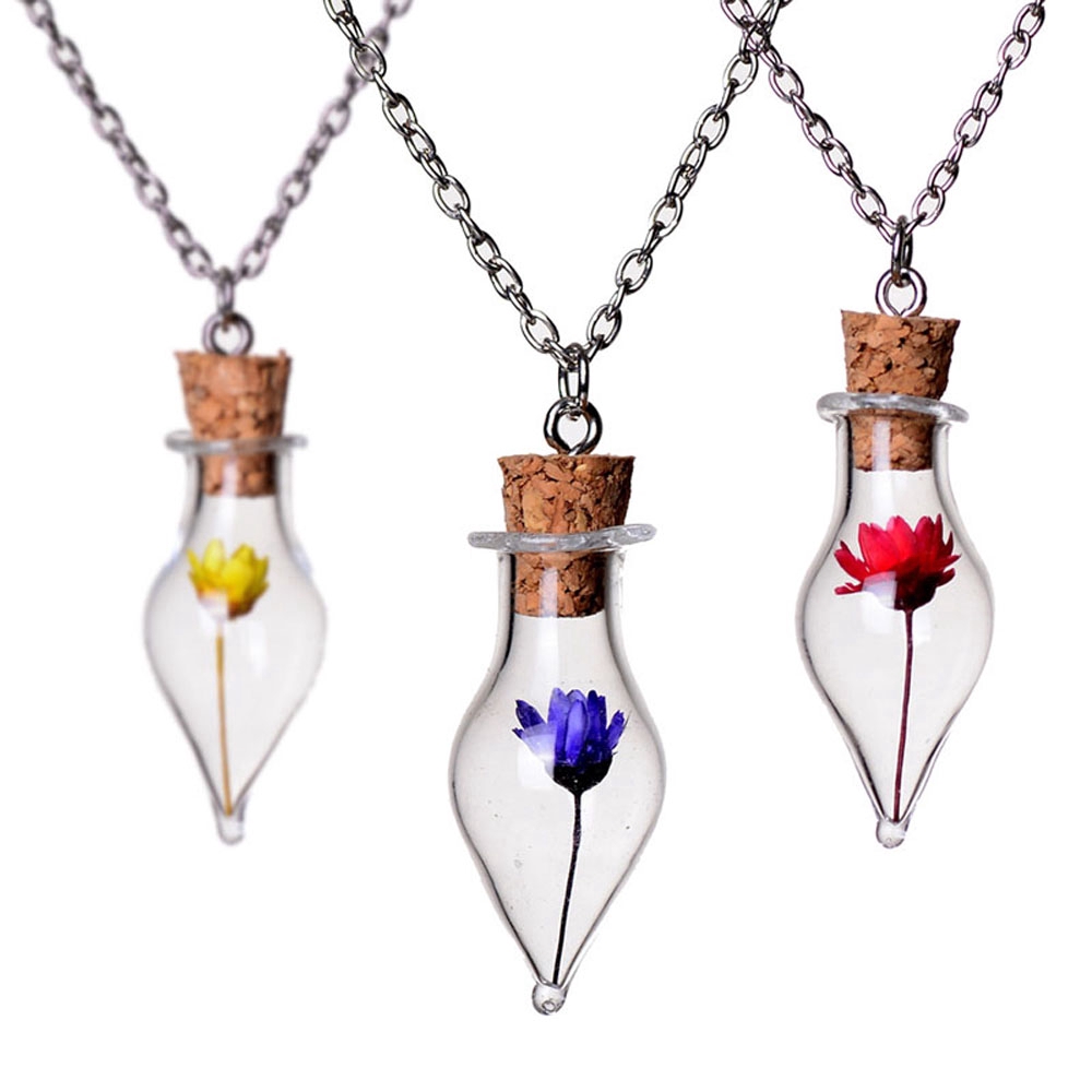 Set 5 lọ có nút bần đựng phụ kiện dễ thương để trang trí