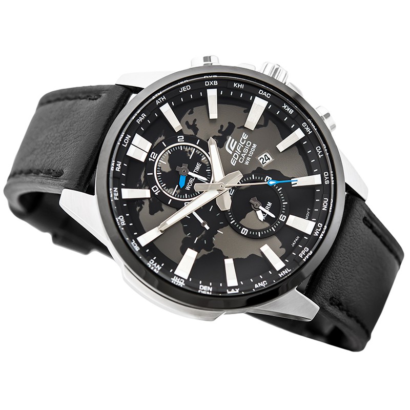 Đồng Hồ Nam Casio EFR 303L - 1AV  - Quartz - Dây Da