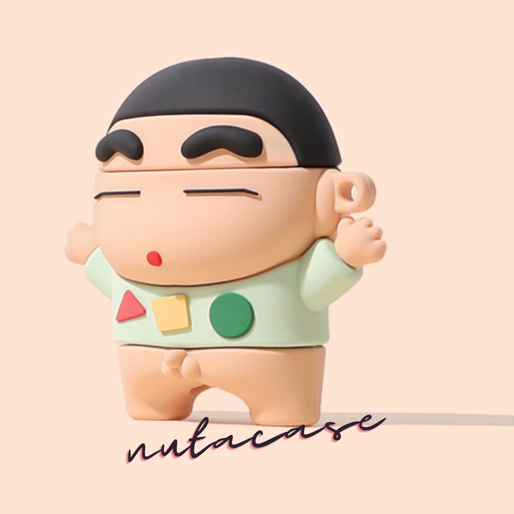 Vỏ bảo vệ tai nghe bluetooth Airpods bằng Sillicone dẻo, ốp Case cute, Airpods 2/pro HÌNH CUSHIN NUTACASE