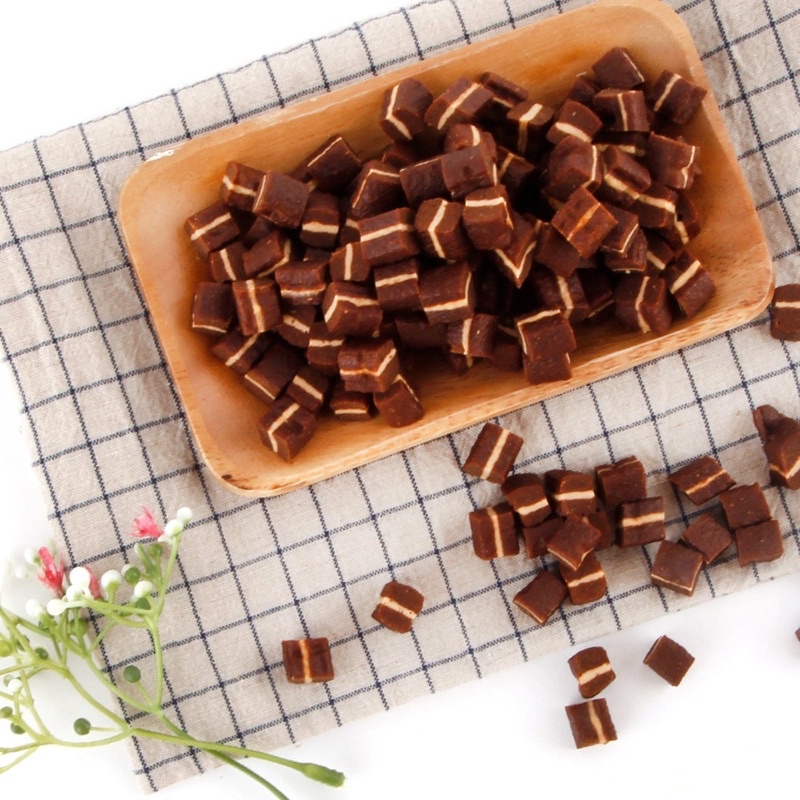 Bánh thưởng cho chó PHÔ MAI THỊT CỪU BOW WOW GÓI 100g
