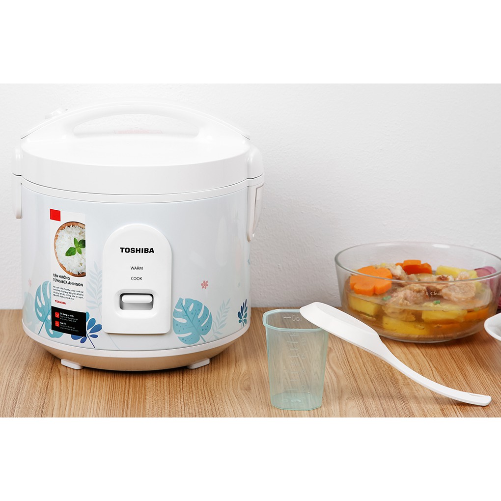Nồi cơm nắp gài Toshiba (Nhật Bản) 1 lít RC-10JH2PV(B) MẪU 2020 (MỚI 100%, BẢO HÀNH 12 THÁNG CHÍNH H