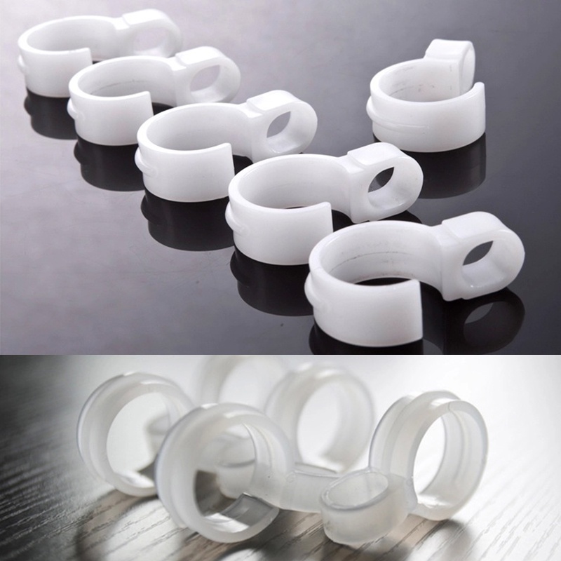 Set 10 móc treo móc quần áo Houseeker bằng nhựa khóa cố định chống gió sử dụng trong nhà