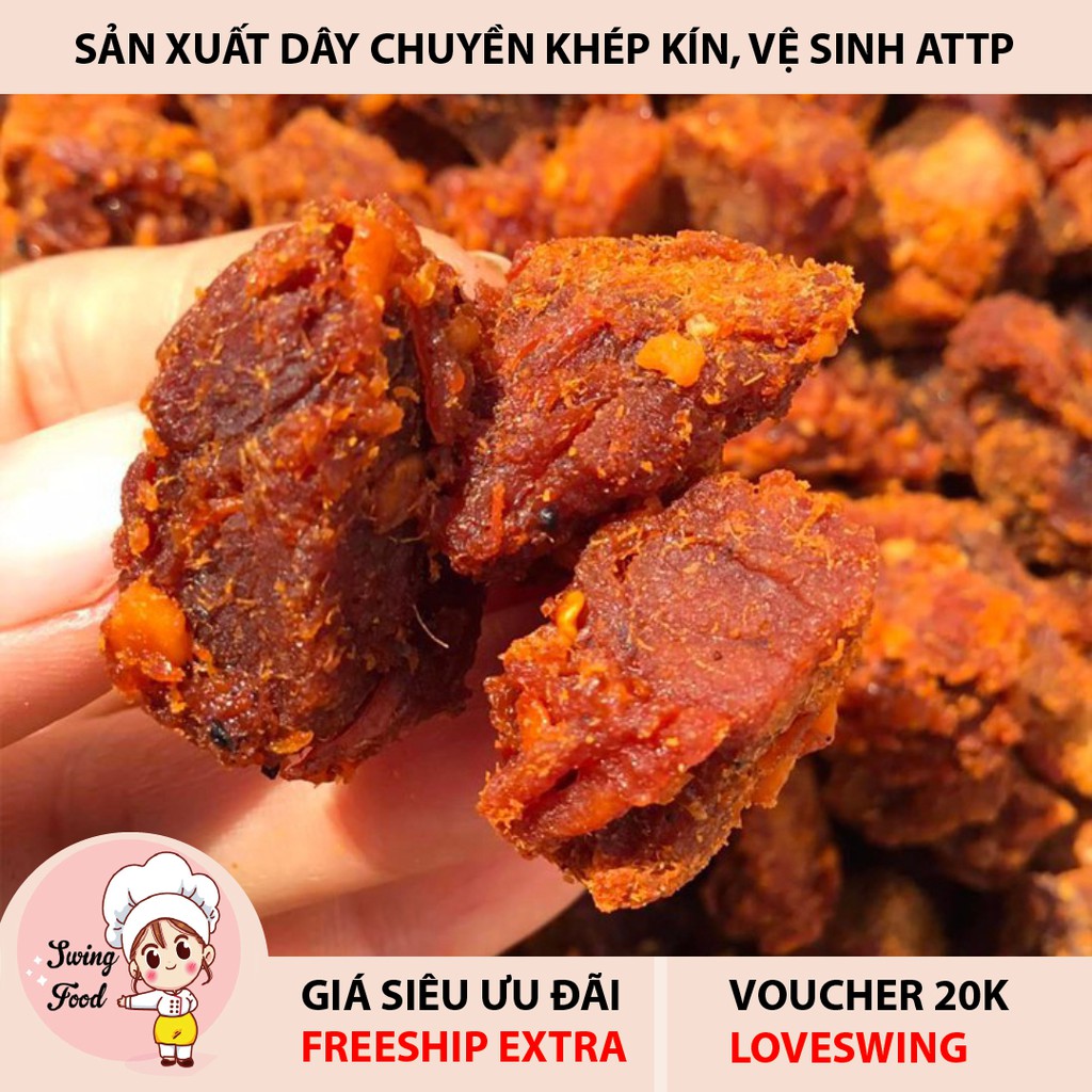 Khô Bò Viên Hồng Ngự hũ 250G 💖 FREESHIP 💖 Khô bò đen đặc sản thịt thật tươi ngon chất lượng hảo hạng