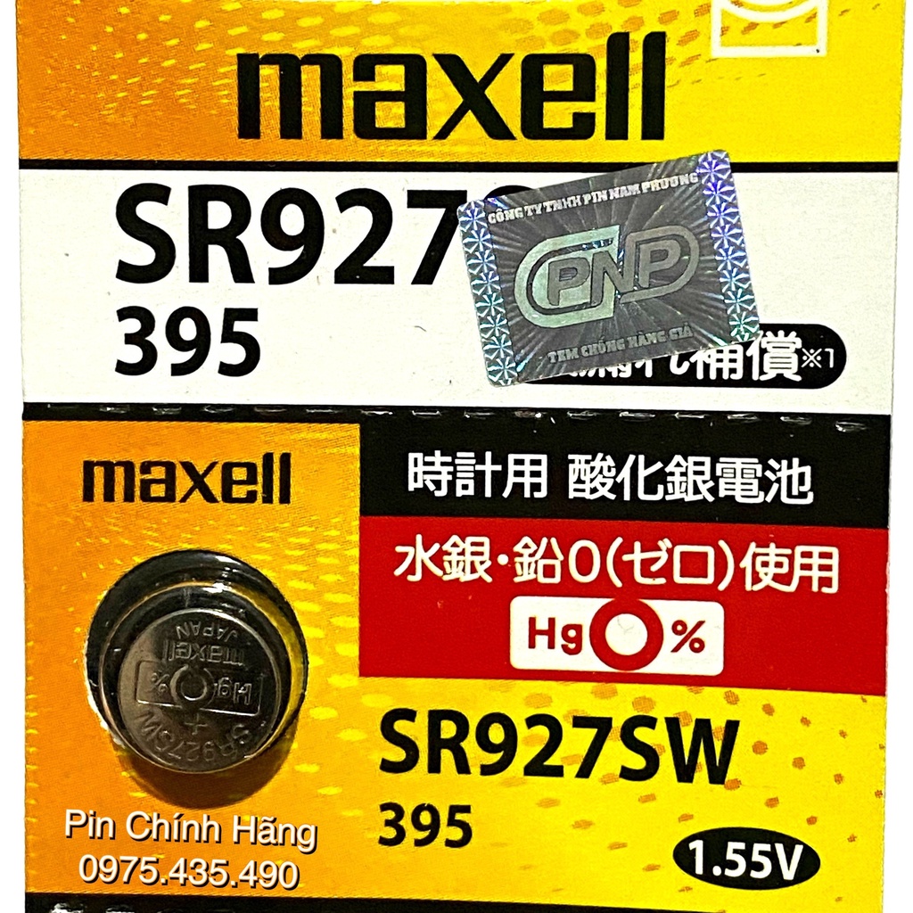 Vỉ 5 Viên Pin Đồng Hồ Maxell PRO SR626SW / SR621SW / SR521SW / SR616SW / SR721SW / SR920SW / SR927SW Hàng Chính Hãng